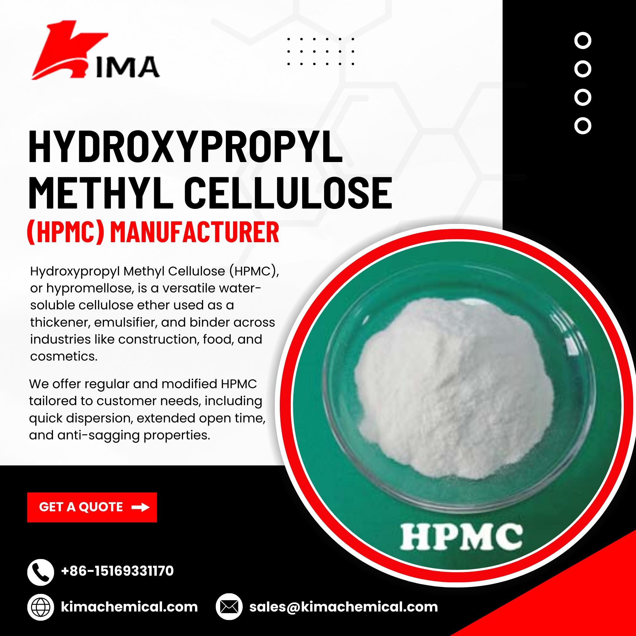 Jakie są cechy hydroksypropylo -metylocelulozy (HPMC)